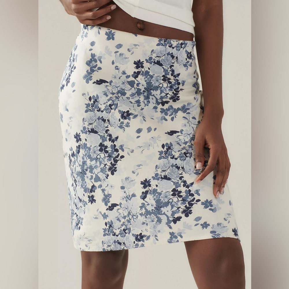 NWT Anthropologie Tilda Linen Knee-Length Slip Skirt Size XS - Picture 3 of 7